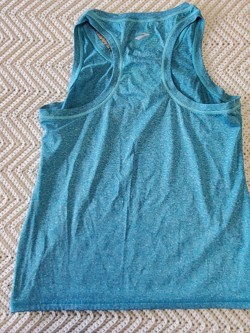 Brooks Teal Distance Racerback Tank - Picture 2 of 2
